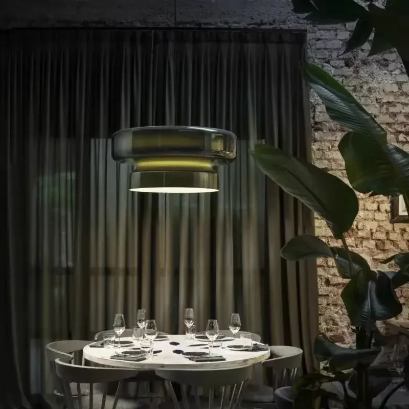 Bunte Glas-Pendelleuchte für Esszimmer – Armoniela