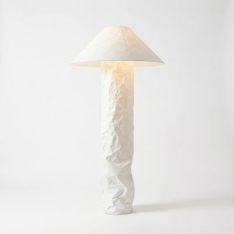Stehlampe aus Eisen und Stoff für Wohnzimmer – Armonéo