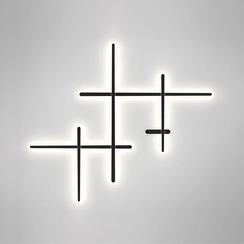 Minimalistische LED-Wandleuchte Schwarz oder Weiß für Wohnzimmer – Néoléa