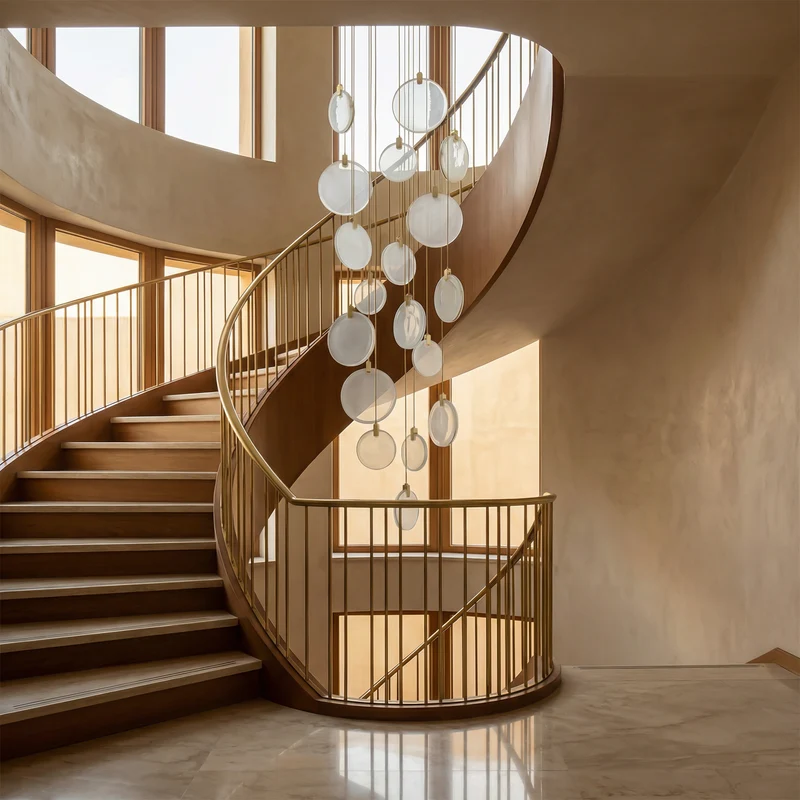 Moderne LED-Hängeleuchte aus Acryl für Wohnzimmer – Thaliona