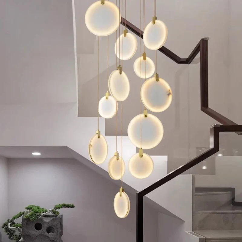 Moderne LED-Hängeleuchte aus Acryl für Wohnzimmer – Thaliona