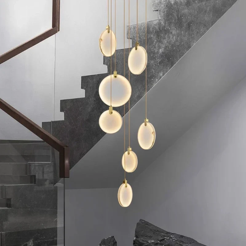Moderne LED-Hängeleuchte aus Acryl für Wohnzimmer – Thaliona