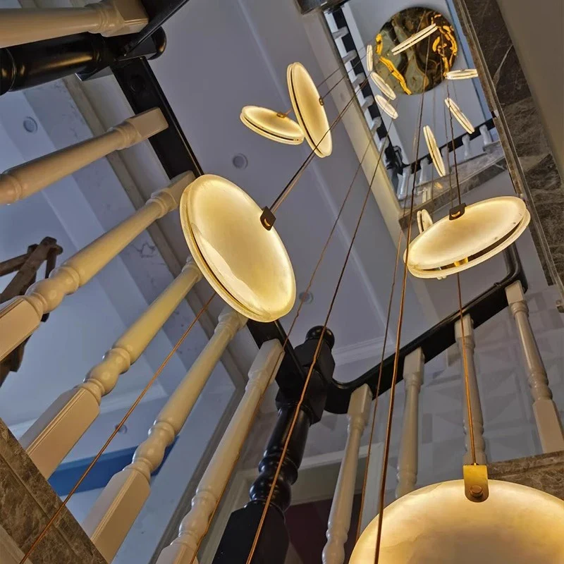 Moderne LED-Hängeleuchte aus Acryl für Wohnzimmer – Thaliona