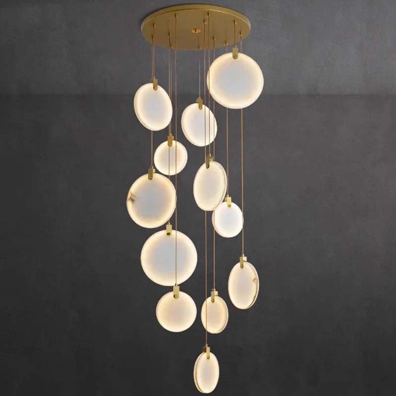 Moderne LED-Hängeleuchte aus Acryl für Wohnzimmer – Thaliona