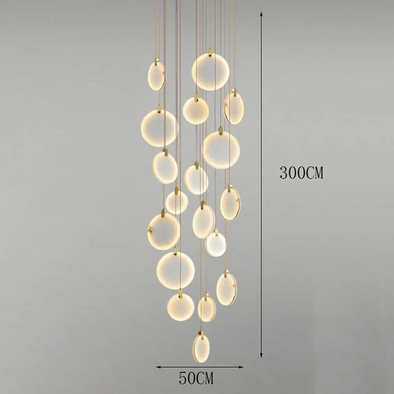 Moderne LED-Hängeleuchte aus Acryl für Wohnzimmer – Thaliona