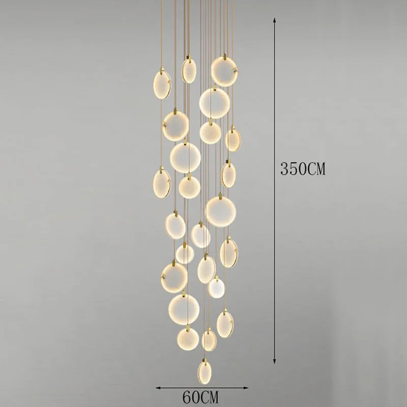 Moderne LED-Hängeleuchte aus Acryl für Wohnzimmer – Thaliona