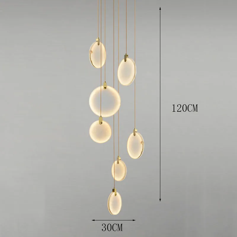 Moderne LED-Hängeleuchte aus Acryl für Wohnzimmer – Thaliona