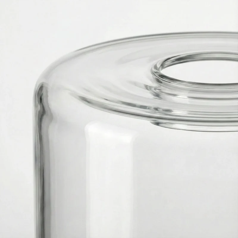 Lampenschirm Zylinder Glas Ø 9cm | E27 Ersatzglas Opal, Rauch & Klar~3687
