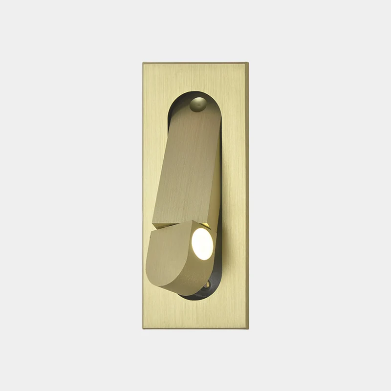 Wall Mounted Light Bed Lamp Minimalist Recessed Adjustable LED, 3 Colors