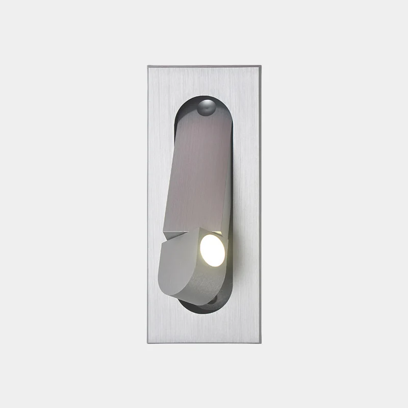 Wall Mounted Light Bed Lamp Minimalist Recessed Adjustable LED, 3 Colors