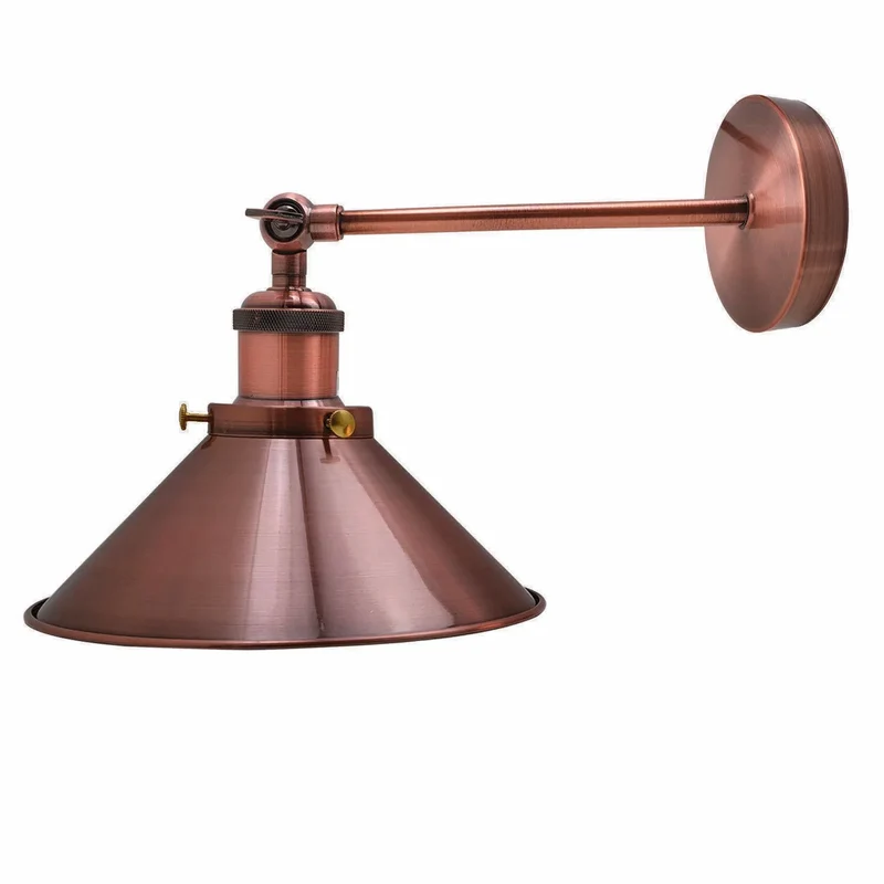 Industrie Verstellbare Wandleuchte | Retro Kegelform Wandlampe E27~3732