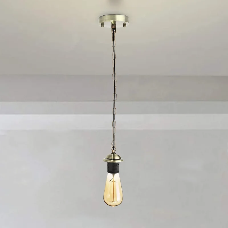 Retro Industrie Ketten Pendelleuchte E27 Fassung ~3728