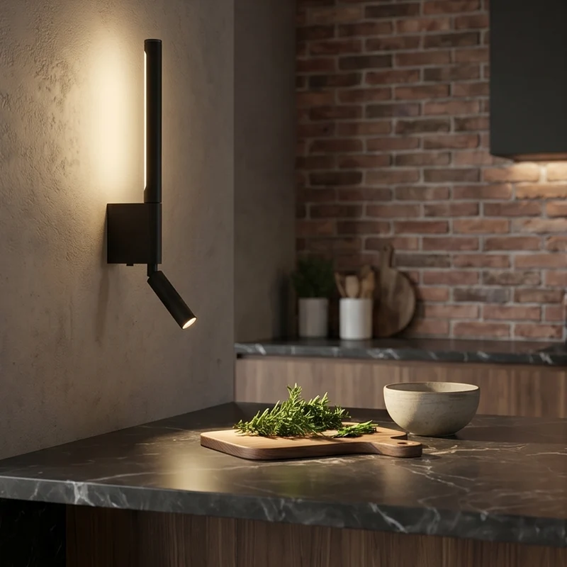 Minimalistische skandinavische LED-Wandleuchte zum Lesen – Norelys