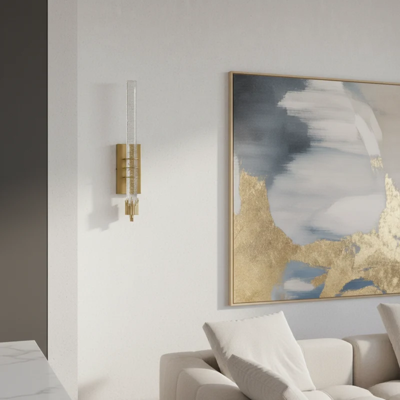 Moderne Kristall-Wandleuchte für Wohnzimmer und Schlafzimmer – Crystarion