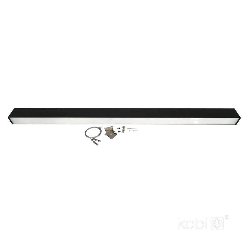 LED Linear Pendelleuchte | Bürolampe | Schwarz | 120cm | 40W | Einstellbare CCT-Lichtfarbe | KOLINE