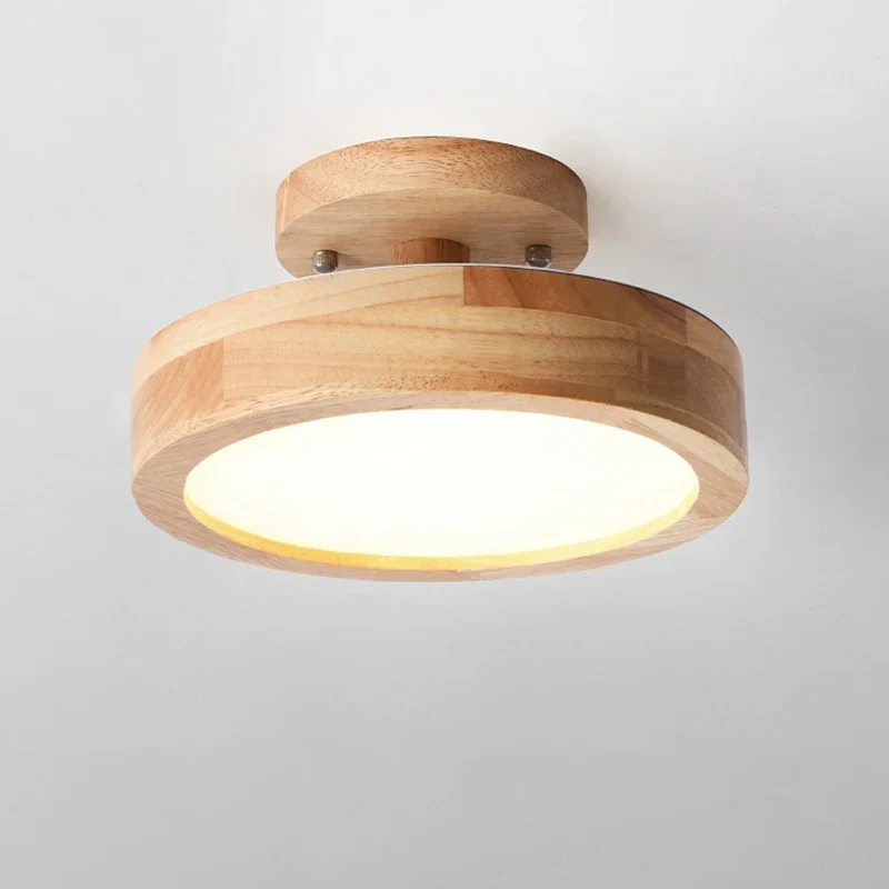 Nordische Deckenleuchte aus Holz für Flur – Arborise