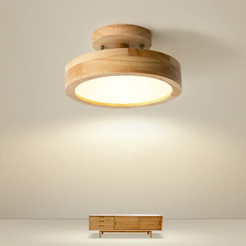 Nordische Deckenleuchte aus Holz für Flur – Arborise