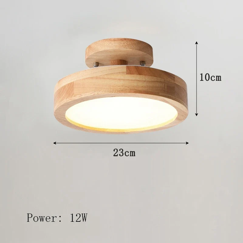 Nordische Deckenleuchte aus Holz für Flur – Arborise