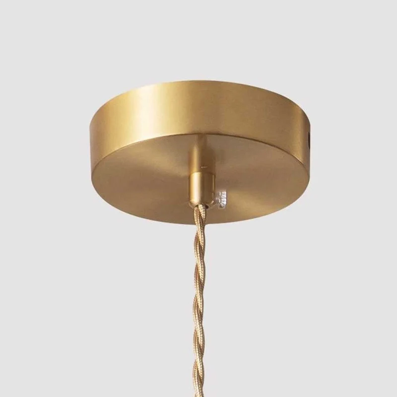 Pendant Light / Ceiling Light Glass Flower Lotus Leaf Brass, Green