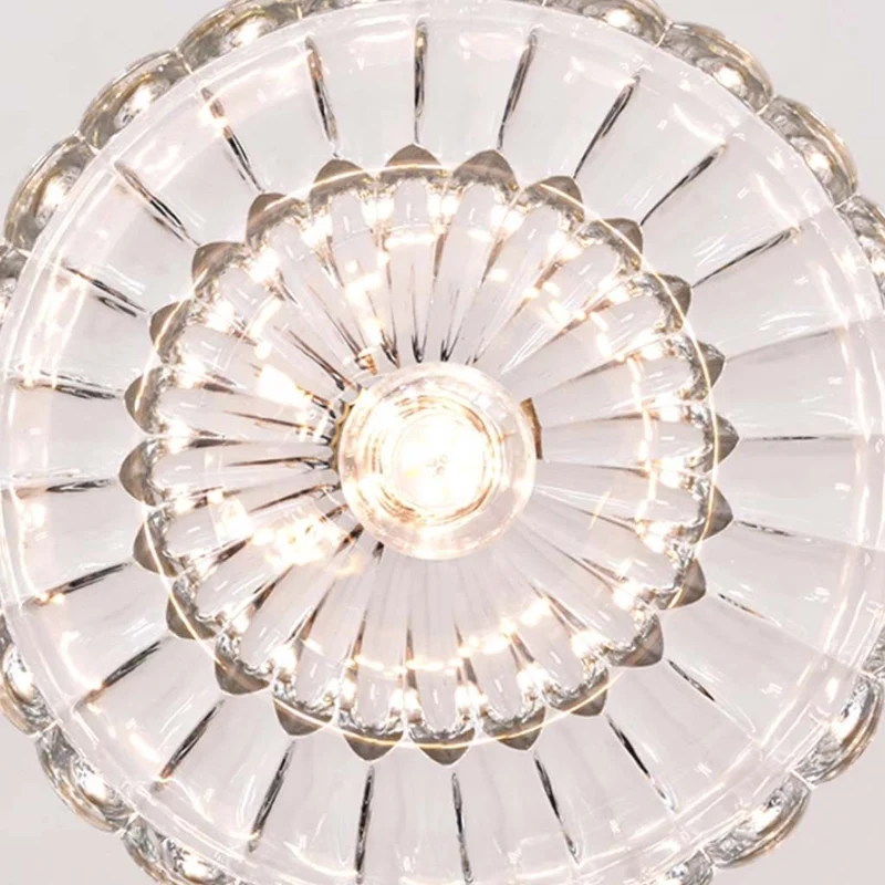 Pendant Light Fixture French Vintage Wood Glass Flower