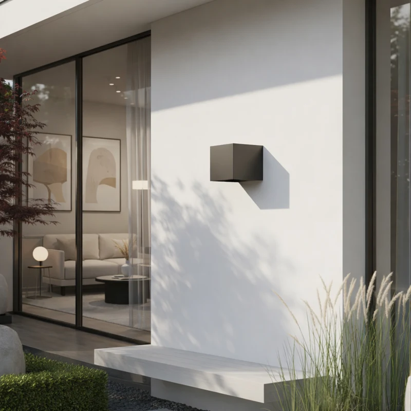 Moderne LED-Wandleuchte aus Aluminium – Krysalys