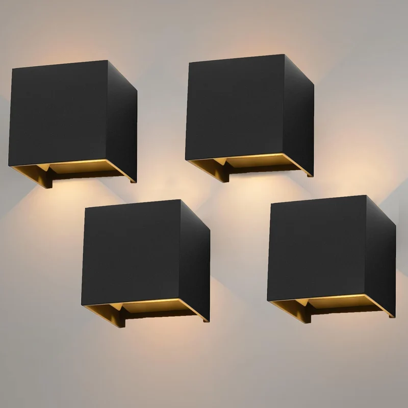 Moderne LED-Wandleuchte aus Aluminium – Krysalys