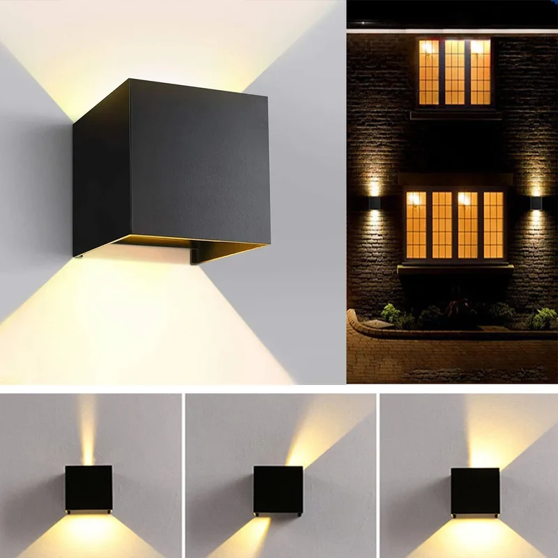 Moderne LED-Wandleuchte aus Aluminium – Krysalys
