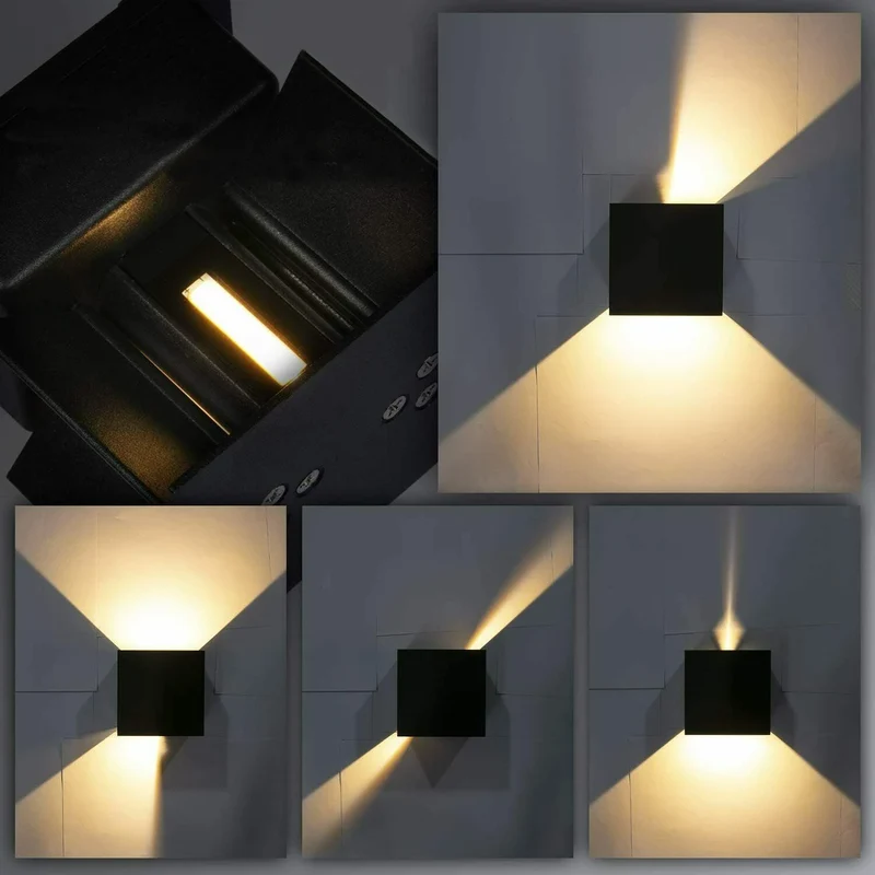Moderne LED-Wandleuchte aus Aluminium – Krysalys
