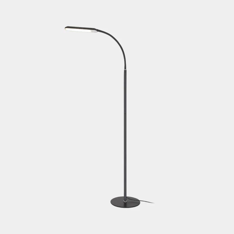 Floor Lamp Modern Arc Dimmable LED, Black / White