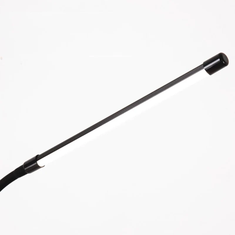 Floor Lamp Minimalist Slim LED Dimmable for Study, Black
