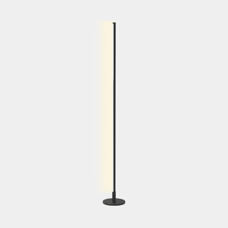 Floor Lamp Minimalist Slim Linear Dimmable LED, Black / White