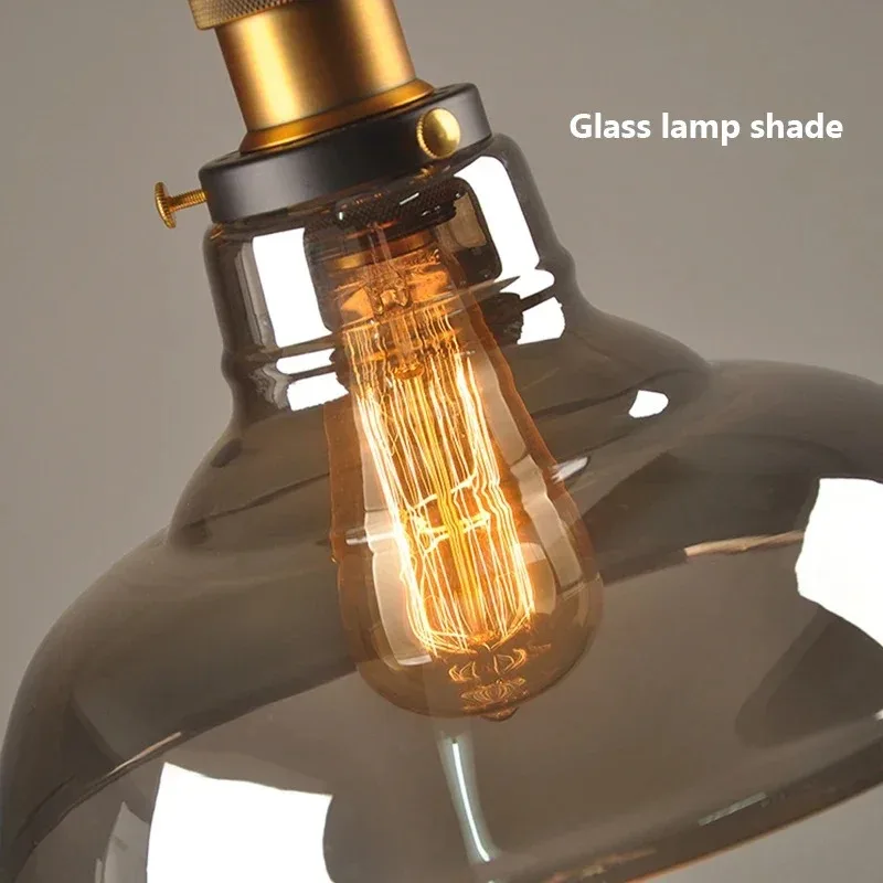 Hängelampe aus Rauchglas für Wohnzimmer und Schlafzimmer – Ornelica