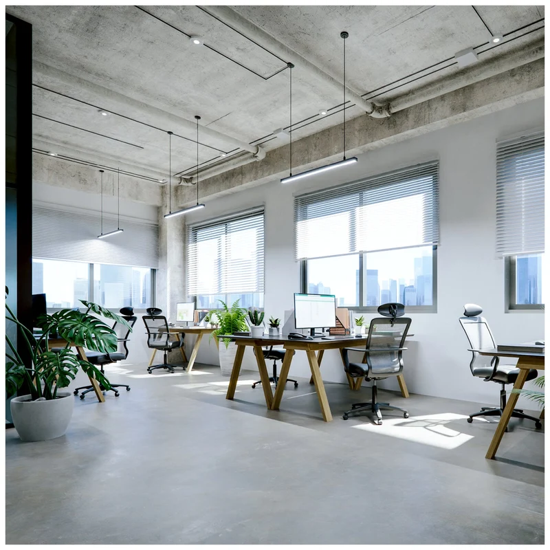 LED Linear Pendelleuchte | Bürolampe | Schwarz | 120cm | 20W-30W-40W | UGR19 | Einstellbare CCT-Lichtfarbe