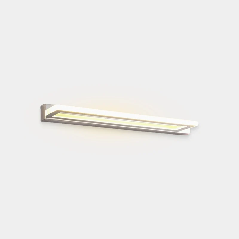 Vanity Mirror Sconce Wall Light Minimalist Rectangle LED, Chrome