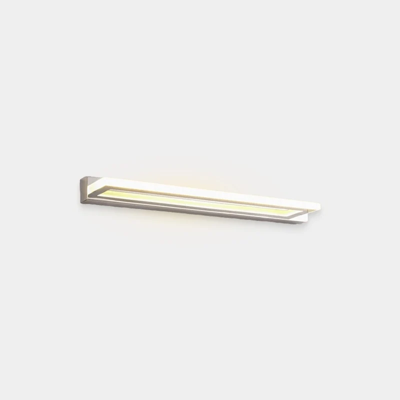 Vanity Mirror Sconce Wall Light Minimalist Rectangle LED, Chrome
