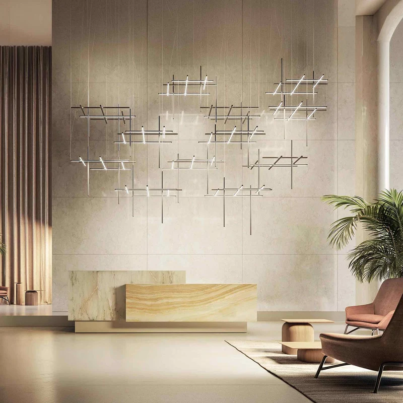 Aluminium Suspension Lamp HILOW by Mathaeus Thun Hohenstein for Panzeri