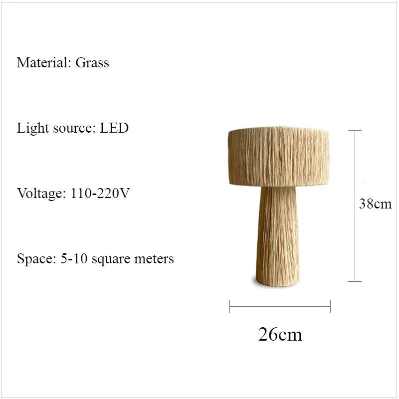 Geflochtene Stehlampe aus Rattan im japanischen Stil – Kansora