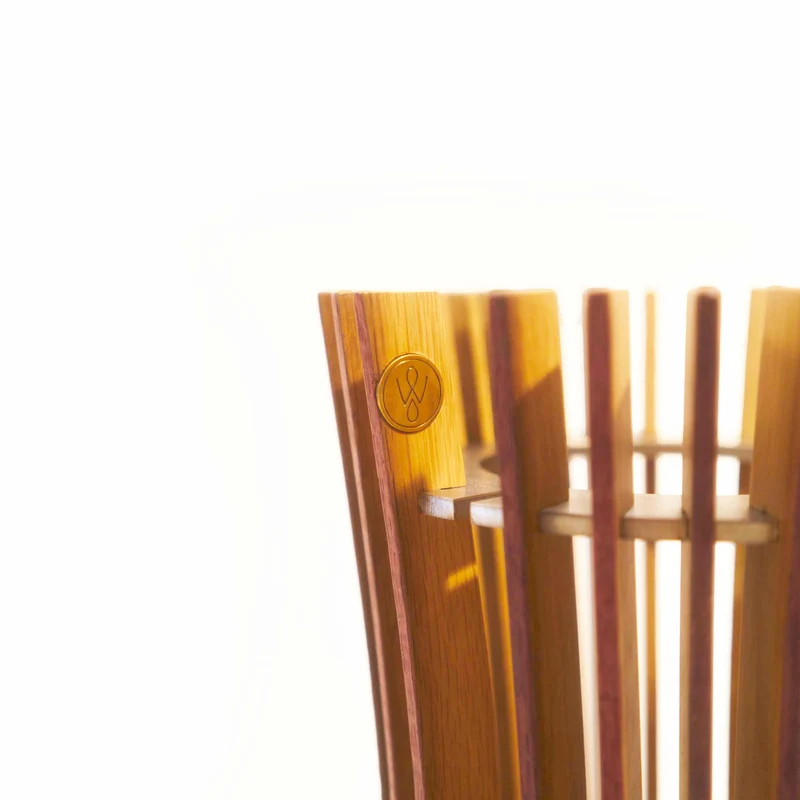 Wood Table Lamp NURI by Massimo Martino, Francesco De Luca e Andrea Riva for Winetage