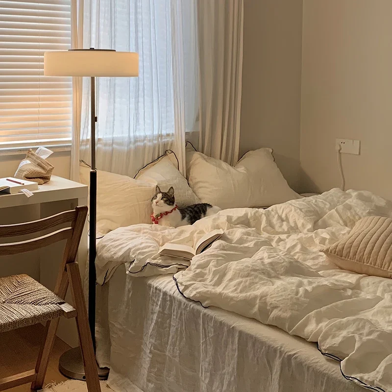 Stehlampe aus Glas und Holz für Wohnzimmer – Armonilleu