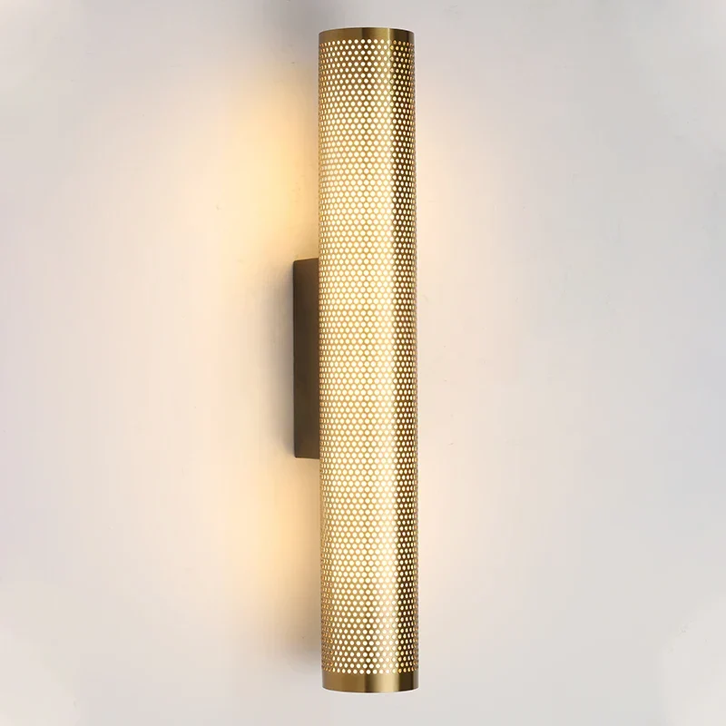 Wandleuchte aus goldenem Mesh für Schlafzimmer – Veranys
