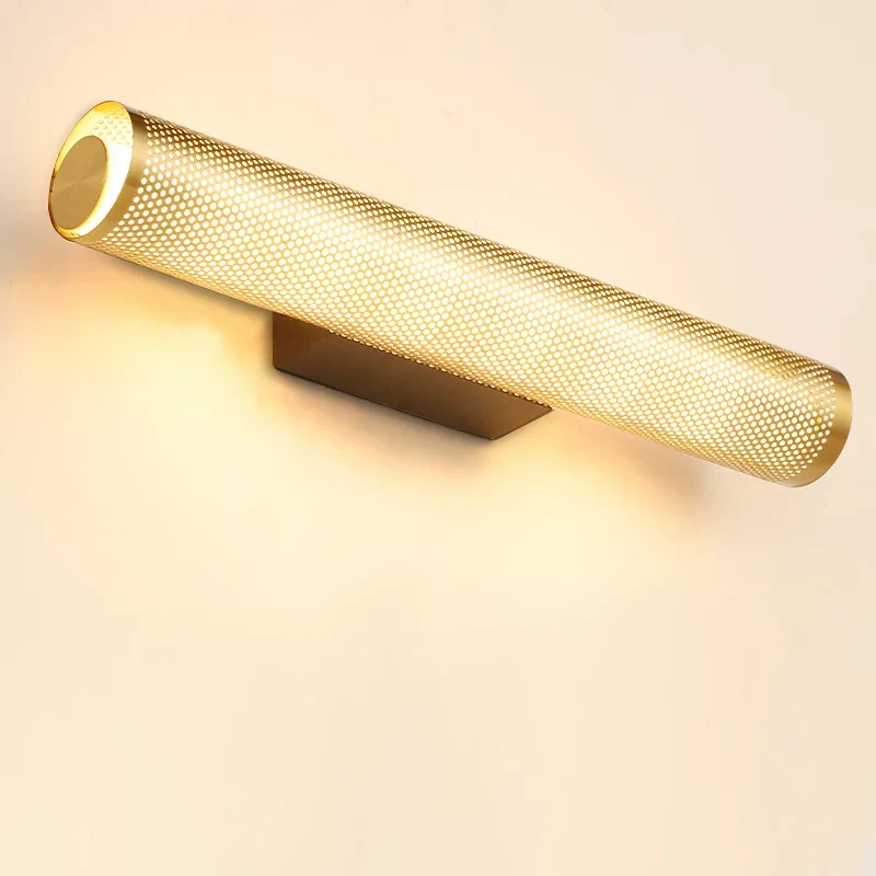Wandleuchte aus goldenem Mesh für Schlafzimmer – Veranys