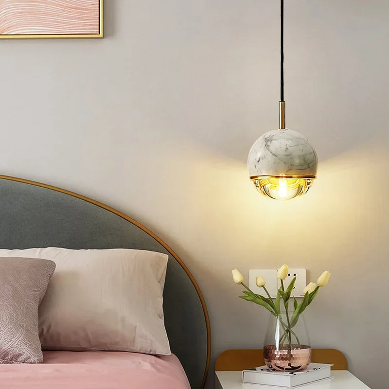 Minimalistische Kupfer-Hängeleuchte für Schlafzimmer – Arionelle
