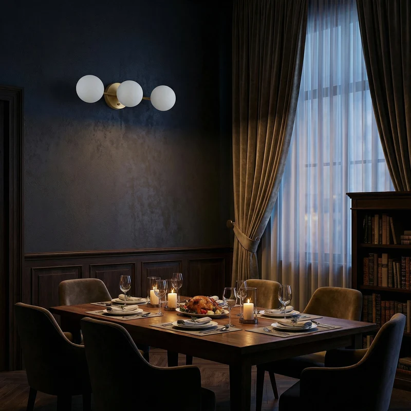 LED-Wandleuchte aus schwarzem Metall für Schlafzimmer – Nova