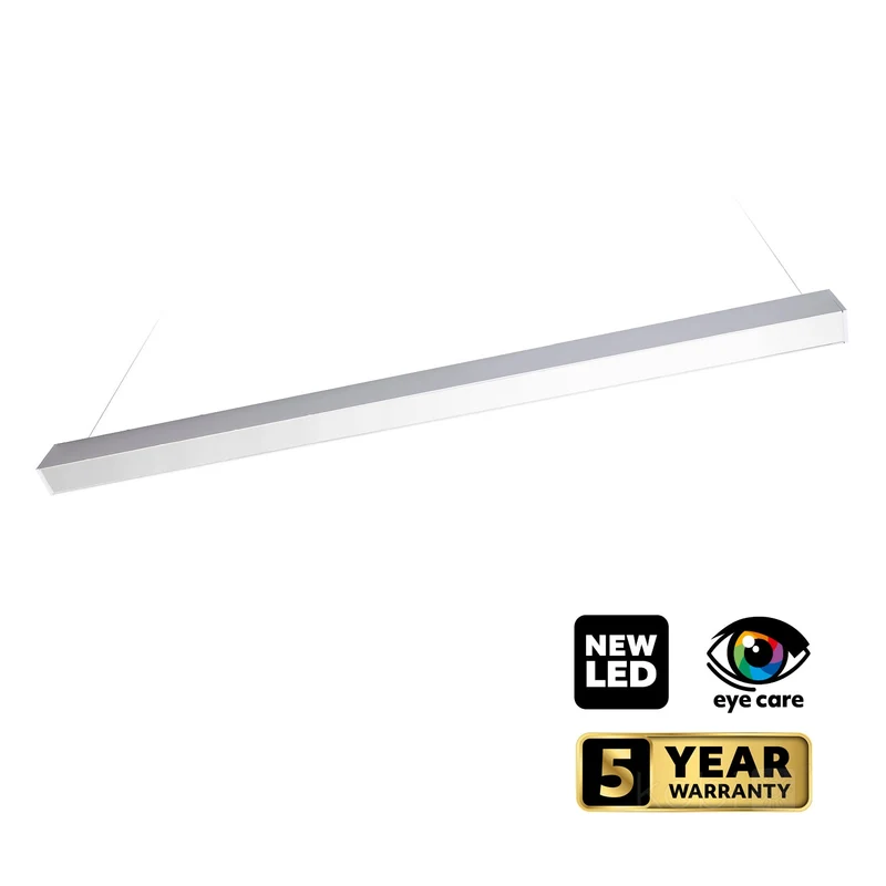LED Linear Pendelleuchte | Bürolampe | Weiß | 120cm | 40W | Einstellbare CCT Lichtfarbe | KOLINE