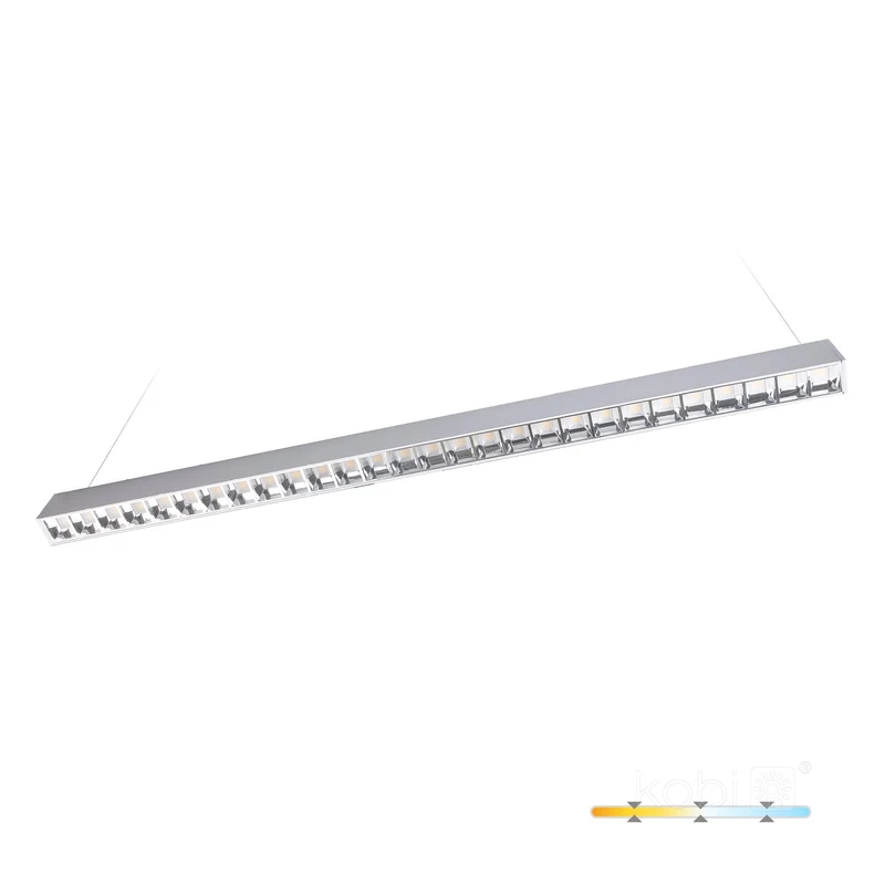 LED Linear Pendelleuchte | Bürolampe | Weiß | 120cm | 30W | UGR <19 | Einstellbare CCT-Lichtfarbe