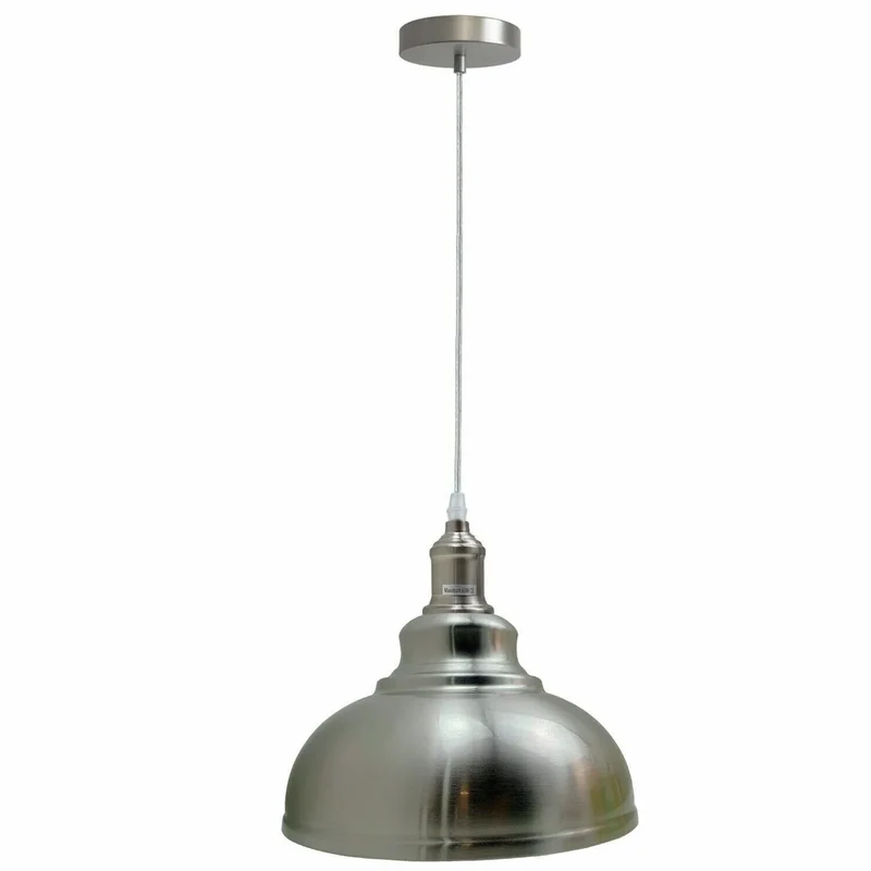 Antik Kupfer Pendelleuchte Halbkugel Retro Stil E27 ~3724