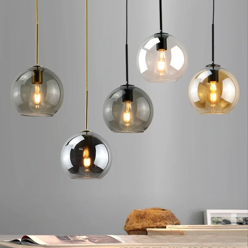 Rauchglas-Pendelleuchte für Esszimmer – Ombrelia
