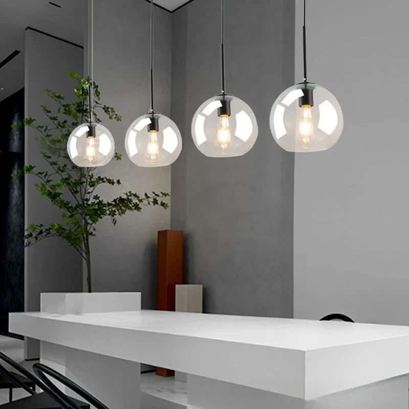 Rauchglas-Pendelleuchte für Esszimmer – Ombrelia