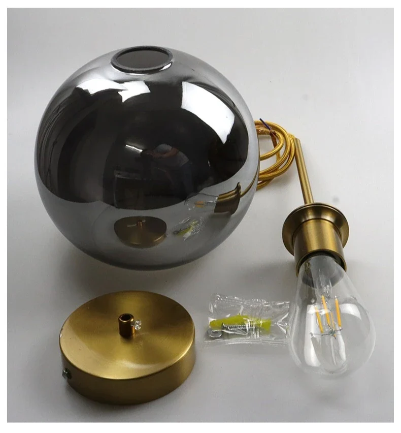 Rauchglas-Pendelleuchte für Esszimmer – Ombrelia