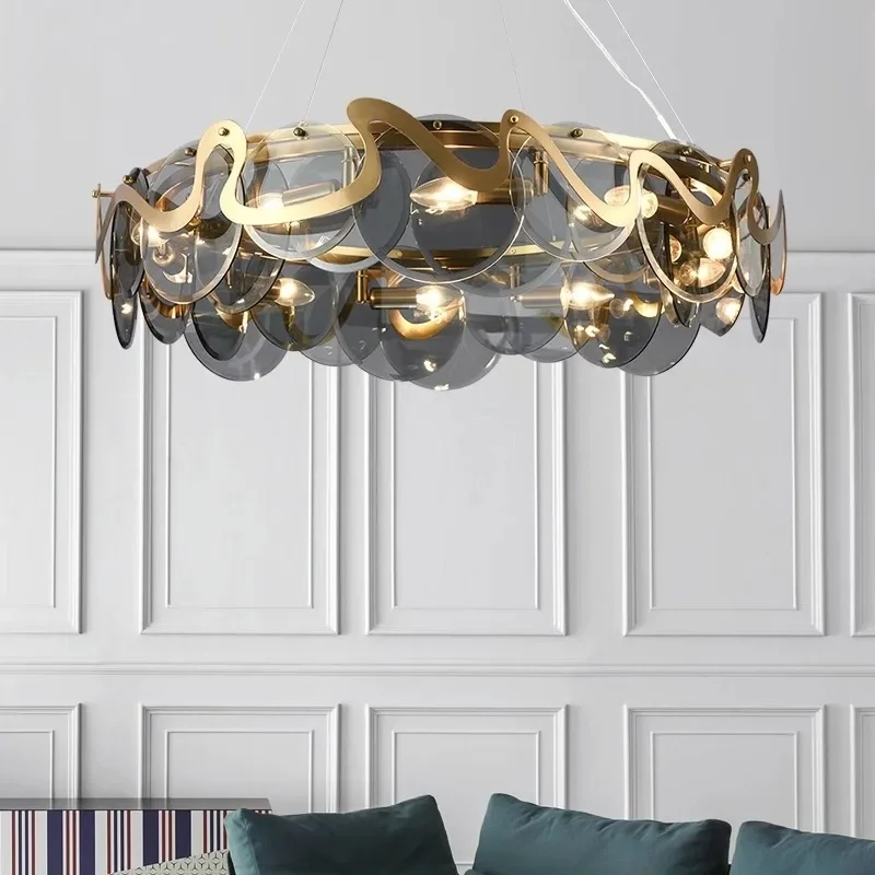 Moderne Pendelleuchte aus Legierung für Wohn- und Schlafzimmer – Miraluxa